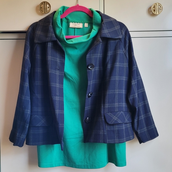 CAbi Connery Jacket Plaid Size Med - Picture 4 of 10